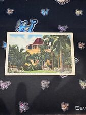 Nassau Public Library Nassau Bahamas Curteich Linen Postcard picture