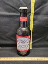 Vintage 16in Budweiser Millennium Beer Bottle Retail Display Bank Plastic Cap picture