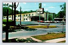 Postcard New York Auburn NY Travelodge Motel Cars Autos 1960s Unposted Chrome picture