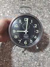 Rare Vintage Wehrle Three In One Mechanical Alarm Clock Made In Germany 1960 ( L picture