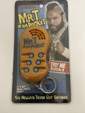 VINTAGE SEALED Mr T In Your Pocket Electronic Talking Pocket Keyring 6-Phrases picture