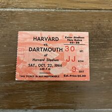 1966 COLLEGE FOOTBALL Game Dartmouth vs Harvard University Ticket Cambridge MA picture