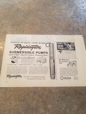 1963 Vintage  Print Ad Rapidayton Submersible Pumps picture
