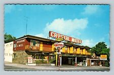 Niagara Falls, Crystal Motel Restaurant, Honeymoon Rooms Vintage Canada Postcard picture