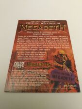 Cryptic Writings of Megadeth Chaos Comics Promo Trading Card Vic Rattlehead 1997 picture