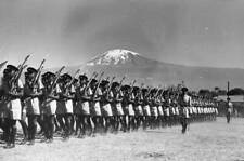 The Tanganyika Police Guard Honour line up beneath Mount Kilima- 1963 Old Photo picture
