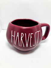 New Ceramic 'Harvest' Pumpkin Mug By Rae Dunn Maroon Burgandy Fall Autumn NEW picture