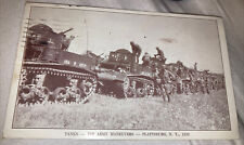 RPPC -Plattsburg NY 1st Army Maneuvers “TANKS”  1939 Postcard picture