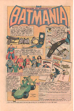 Batman Toys - Batmania Utility Belt Plane Mego Dolls - Vintage Print Ad 1970s picture