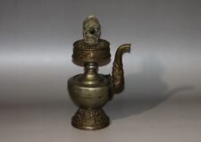 Real Rare Tibet 19th Century Old Antique Buddhist Alloy Copper Offering Ben Pot picture