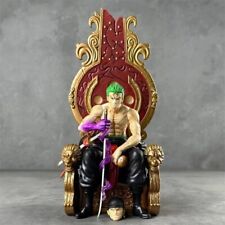 Anime One Piece Roronoa Zoro Throne 2 Heads PVC Figure Statue New No Box 31.5cm picture