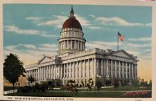 1920s Utah State Capitol Building Salt Lake City Postcard UT Exterior Antique picture