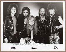 Saxon Press Photo 8x10 Vintage Rock Band Music Publicity Promotion #3 picture