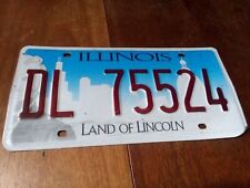 EXPIRED ILLINOIS LICENSE PLATE LAND OF LINCOLN RANDOM LETTERS / NUMBERS picture