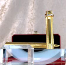 Vintage Cartier Ballpoint Pen Vendome Trinity Gold Finished Graind'Orge with Box picture