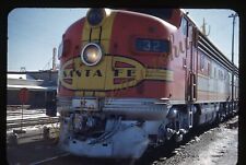 Santa Fe Super Chief Train Railroad 35mm Slide 1950s Red Border Kodachrome picture