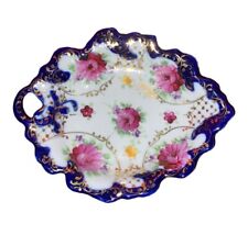 Antique Japan Hand Painted Floral Trinket Dish , Vanity Decor: BRCL1 picture