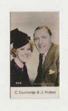 Cicely Courtneidge + Jack Hulbert 1930s De Beukelaer Film Stars Trading Card 898 picture