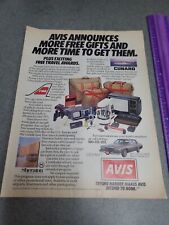 Avis Rental Print Ad 1983 picture