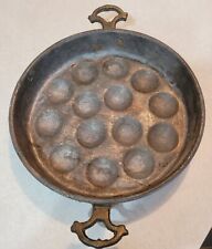 18th or 19th Century Antique  Copper Egg or Escargot Poaching  picture