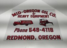 Vintage Original Oil Heavy Equipment Sign Decal Advertising 20