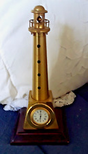 Vintage Bey Berk Lighthouse Tower Clock Desk Statue Nautical Boat Decor Read Ad picture
