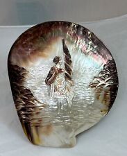 Vintage 1880’s Victoria Hand Carved Mother of Pearl Seashell picture