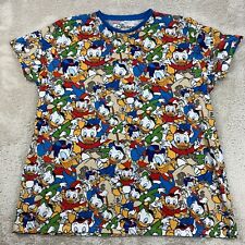 Disney Cakeworthy T-Shirt Womens 2XL Scrooge McDuck Huey Dewey Louie All Over picture