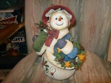 Snowman ( Mother ) by Granduer Noel fabric mache 2002 picture