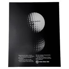 US Steel Amateur Championship Vintage 1976 Golf Ball Print Ad Sports picture