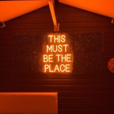 50cm Custom Neon Sign THIS MUST BE THE PLACE LED Night Light Wedding Wall Decor picture
