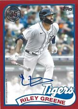2024 TOPPS SERIES 2 RILEY GREENE #89BA-RG AUTO AUTOGRAPH RED#D 25/25 TIGERS READ picture