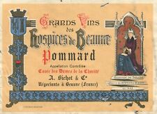 Hospices de Beaune Pommard Grand Cru French Wine Label Vintage Original A397 picture