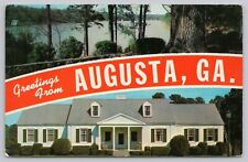 Postcard Greetings from Augusta Georgia, Multi-View picture