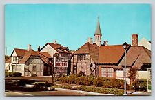Royal Copenhagen Motel SOLVANG CA Vintage Ad Postcard A34 picture