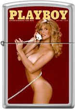 Zippo Playboy July 1982 Cover Satin Chrome Windproof Lighter NEW RARE picture