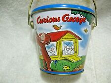 Collectible CURIOUS GEORGE Double Chocolate Truffle Empty Small Metal Pail-Monky picture