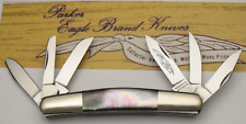 Vintage 1980's PARKER CUTLERY Japan - Six-Blade Congress Knife Black Lip Pearl picture