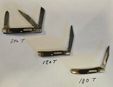 USA Schrade Old Timer 12OT XX, 34OT, 108T Pocket Knives (Lot Of 3) Very Clean picture