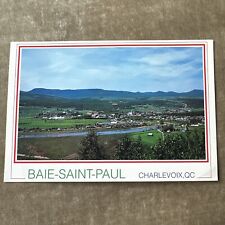Charlevoix Quebec Canada POSTCARD Baie-Saint-Paul Stamp Unposted Vintage picture