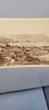 Vintage Antique CDV Photo Flood Ice Jam Schuylkill River Photograph READING PA picture