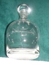 Vintage Toscany Hand Blown Liquor Wine Decanter With Stopper Dome Lid Romania picture