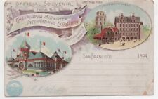 Scarce 1894 Official Postcard from the Midwinter Fair San Francisco picture