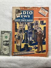 1936 July Radio News Short Wave Radio Magazine Tubes  Vtg picture