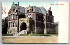 eStampsNet - Library Building, Trenton Missouri 1908 Postcard  picture