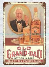 bar house Old Grand-Dad Bourbon whiskey metal tin sign picture