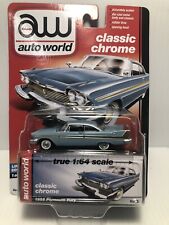 AUTO WORLD CLASSIC CHROME 1958 PLYMOUTH FURY LIM.ED. of 1836 BNIB PURCHASED NEW picture