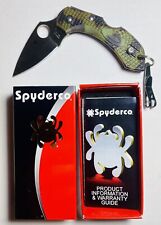 Spyderco Dragonfly 2 PlainEdge Pocket Knife - Zome Green C28ZFPGR2 picture