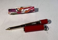 Vintage  Red IGO Product Folding  Pen West Germany in Colorful Flower Case picture