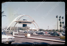 Sl84 Original Slide 1965 Los Angeles LAX  airport tower sepia 555a picture